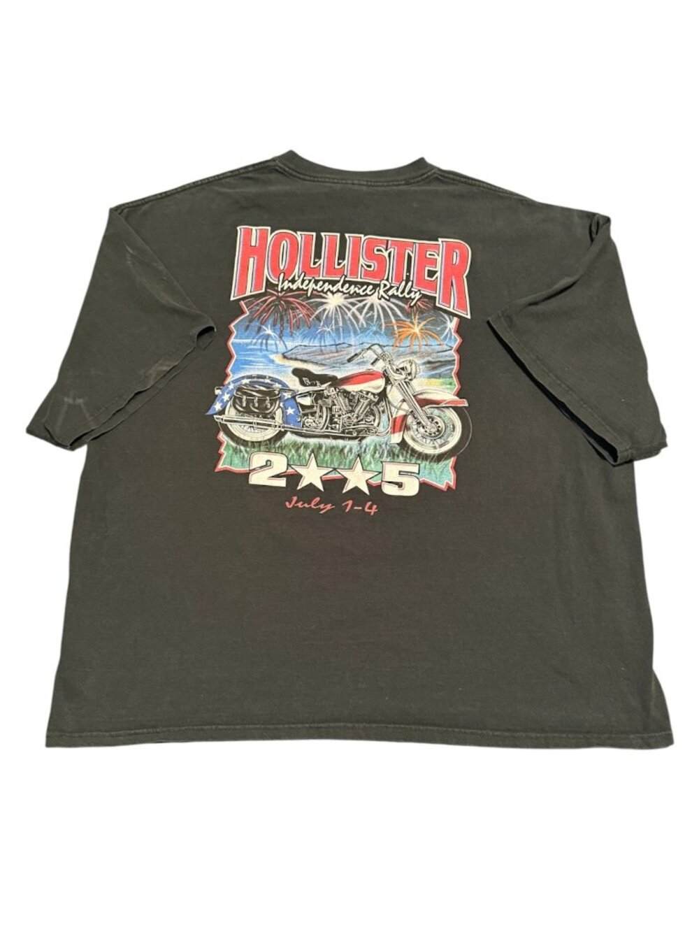 Vtg Delta T Hollister Men 2005 Independence Rally July 1-4 Shirt 3Xl Black Read